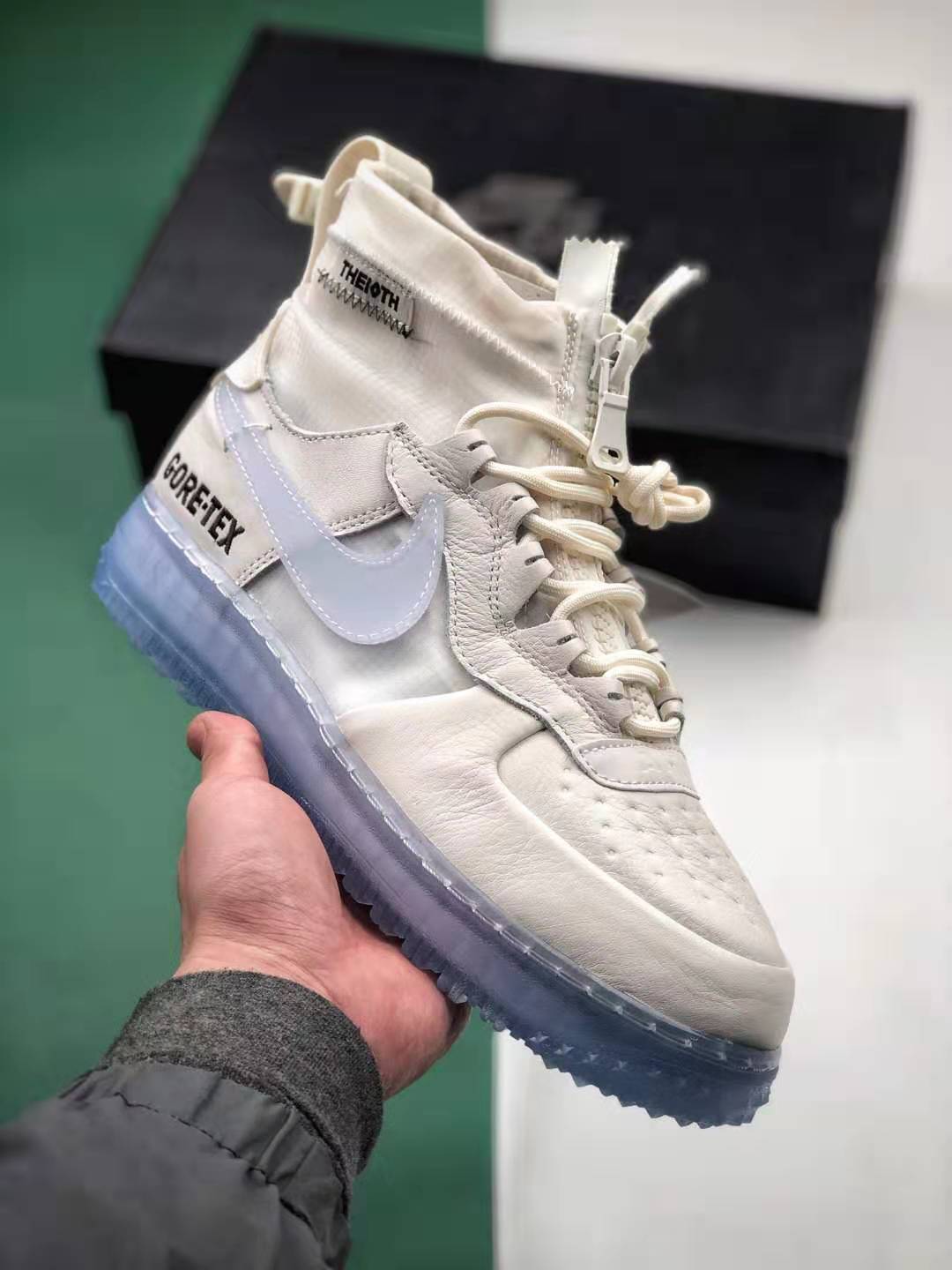 Nike Air Force 1 High Gore-Tex Phantom White CQ7211-002 - Lightweight and Weatherproof Sneakers
