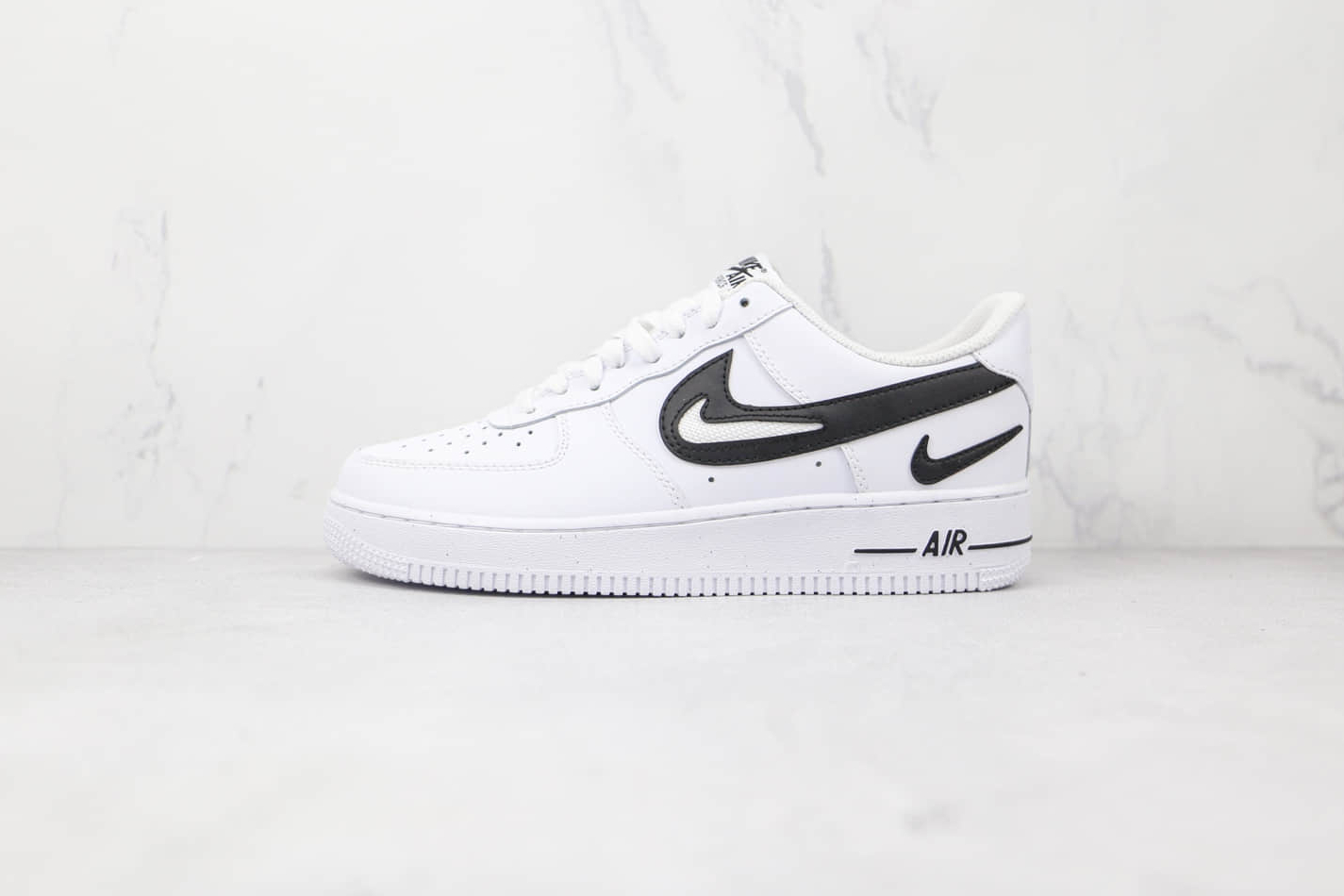 Nike Air Force 1 '07 'Cut Out Swoosh - White Black' DR0143-101 | Premium Sneakers