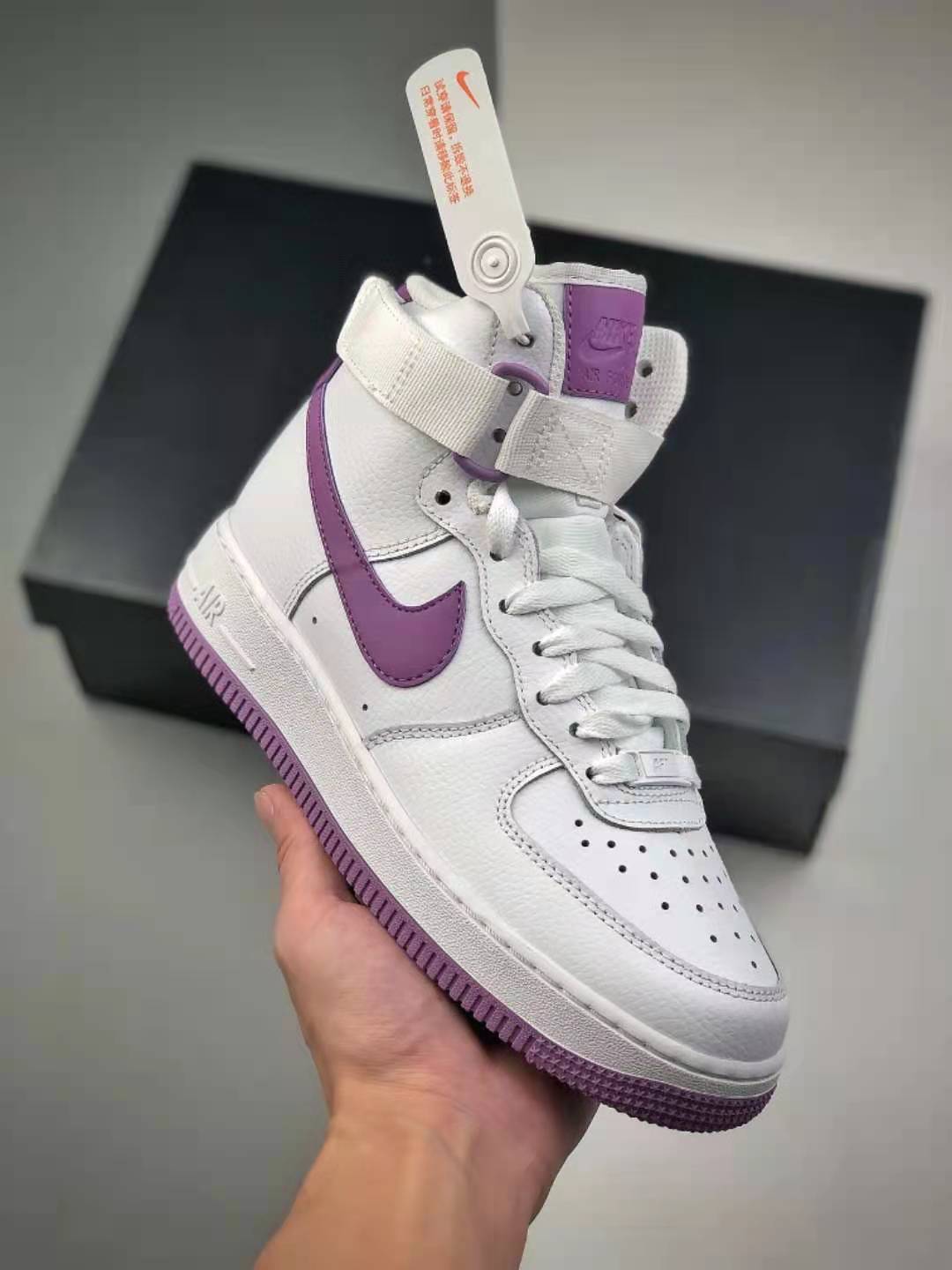 Nike Air Force 1 High 'White Dark Orchid' 334031-112 - Stylish and Versatile Footwear