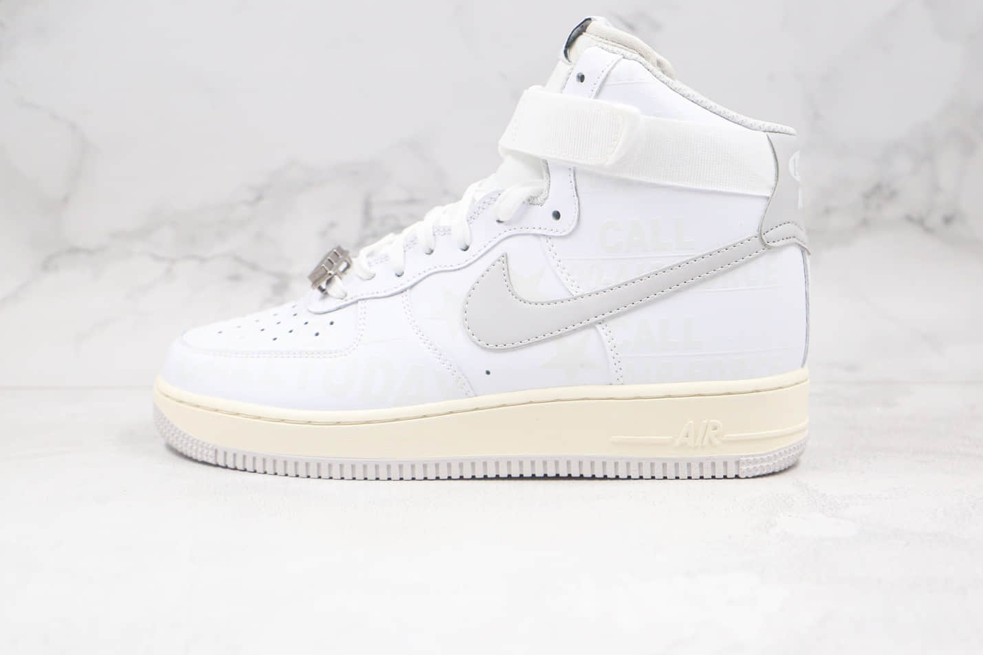 Nike Air Force 1 07 Premium Toll Free White Grey Running Shoes CU1414-100
