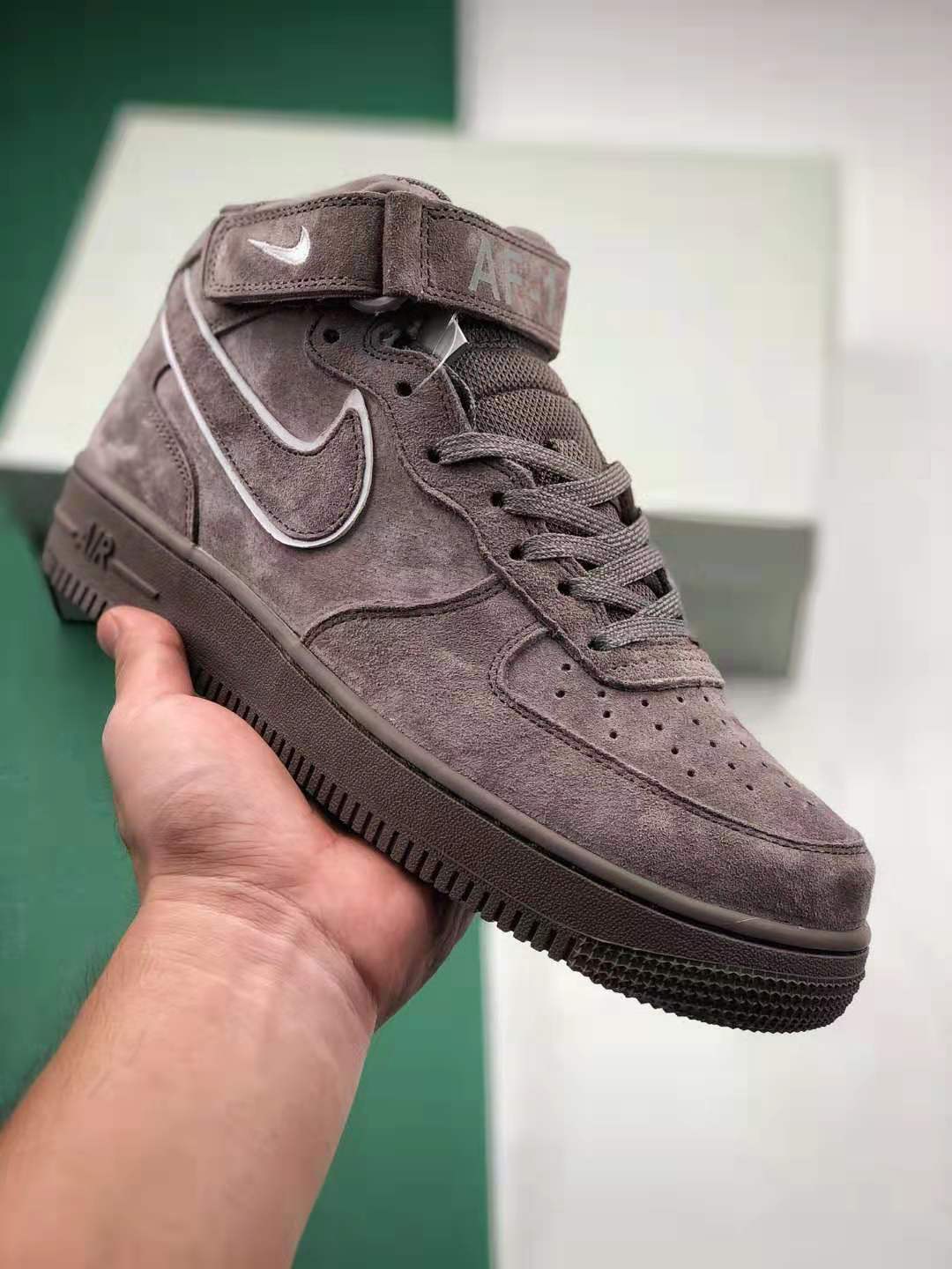Nike Air Force 1 High '07 LV8 Atmosphere Grey AA1118-003 - Trendy Suede Sneakers