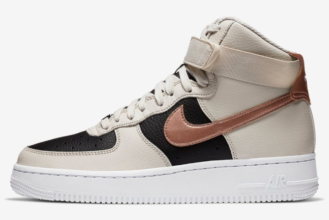 Nike Air Force 1 High Beige Black Copper DB5080-100 - Premium Sneakers for Ultimate Style