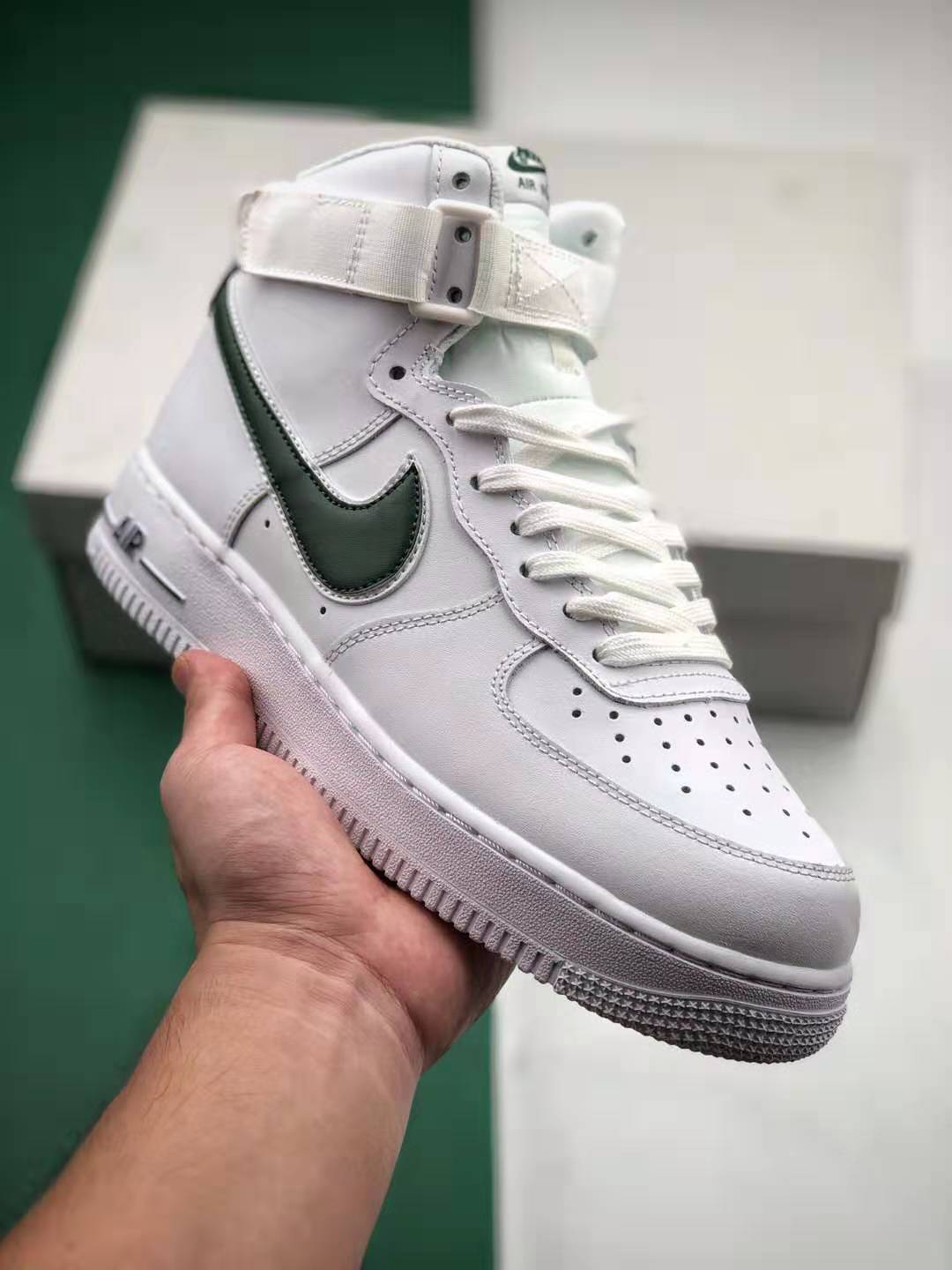 Nike Air Force 1 High 07 LV8 3 White Green AT4141-104 - Stylish and Comfortable Sneakers