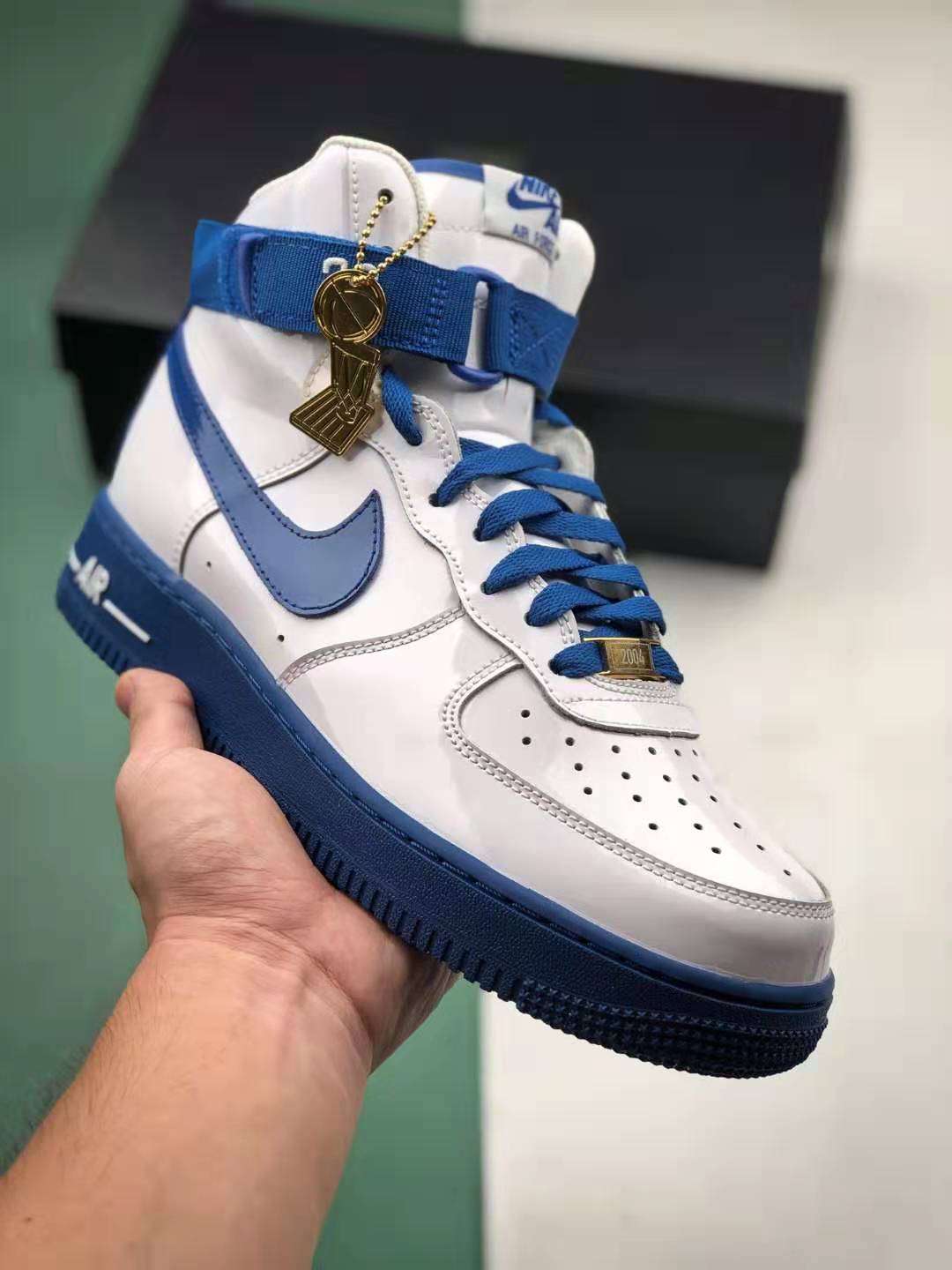 Nike Air Force 1 High Sheed Think 16 Rude Awakening White Blue AQ4229-100 | Premium Sneakers