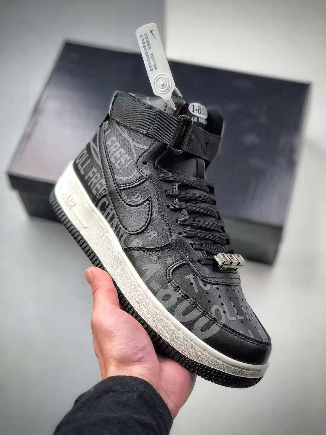 Nike Air Force 1 High '07 Premium 'Toll Free Pack - Black' CU1414-001: Shop the Newest Release Today!
