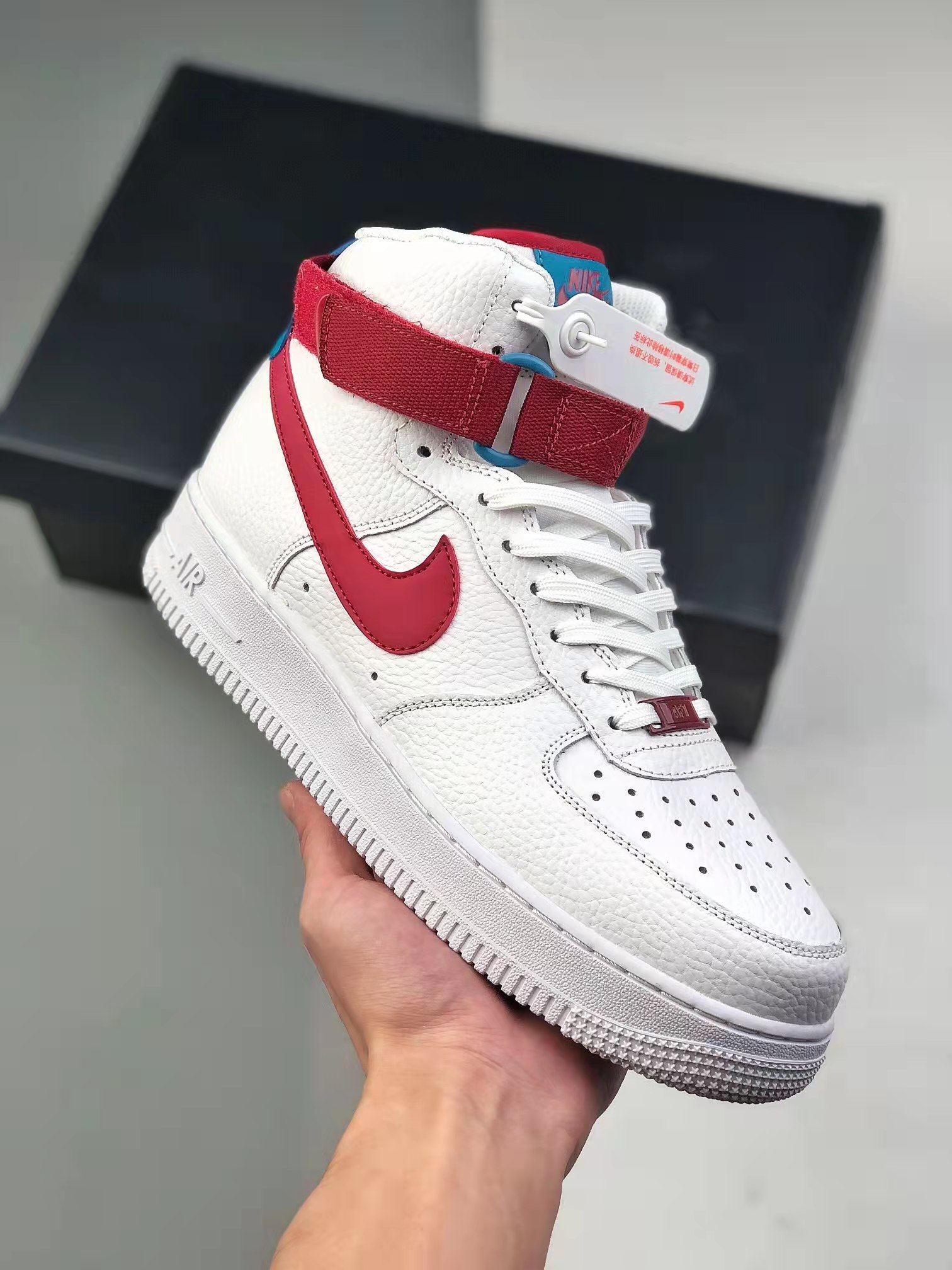 Nike Air Force 1 High 'White Team Red' 334031-119 - Stylish & Classic Men's Sneakers
