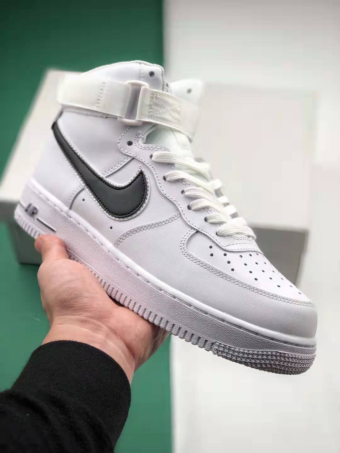 Nike Air Force 1 High 07 3 White Black - AT4141-108 - Best Price!
