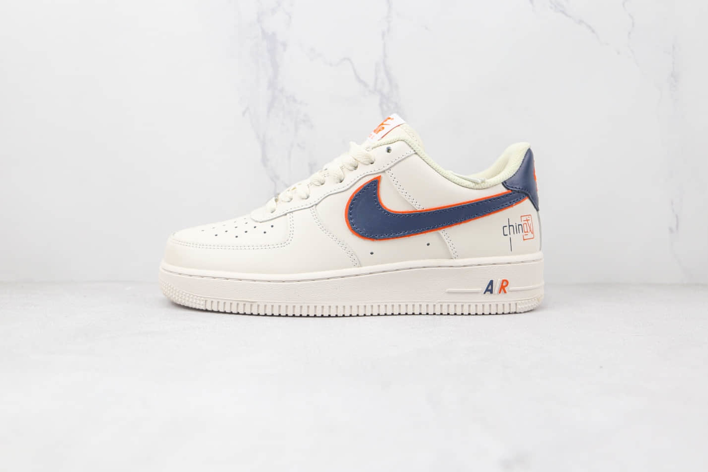 Nike Air Force 1 07 Low White Blue Orange Shoes - Find Stylish Comfort at Its Best