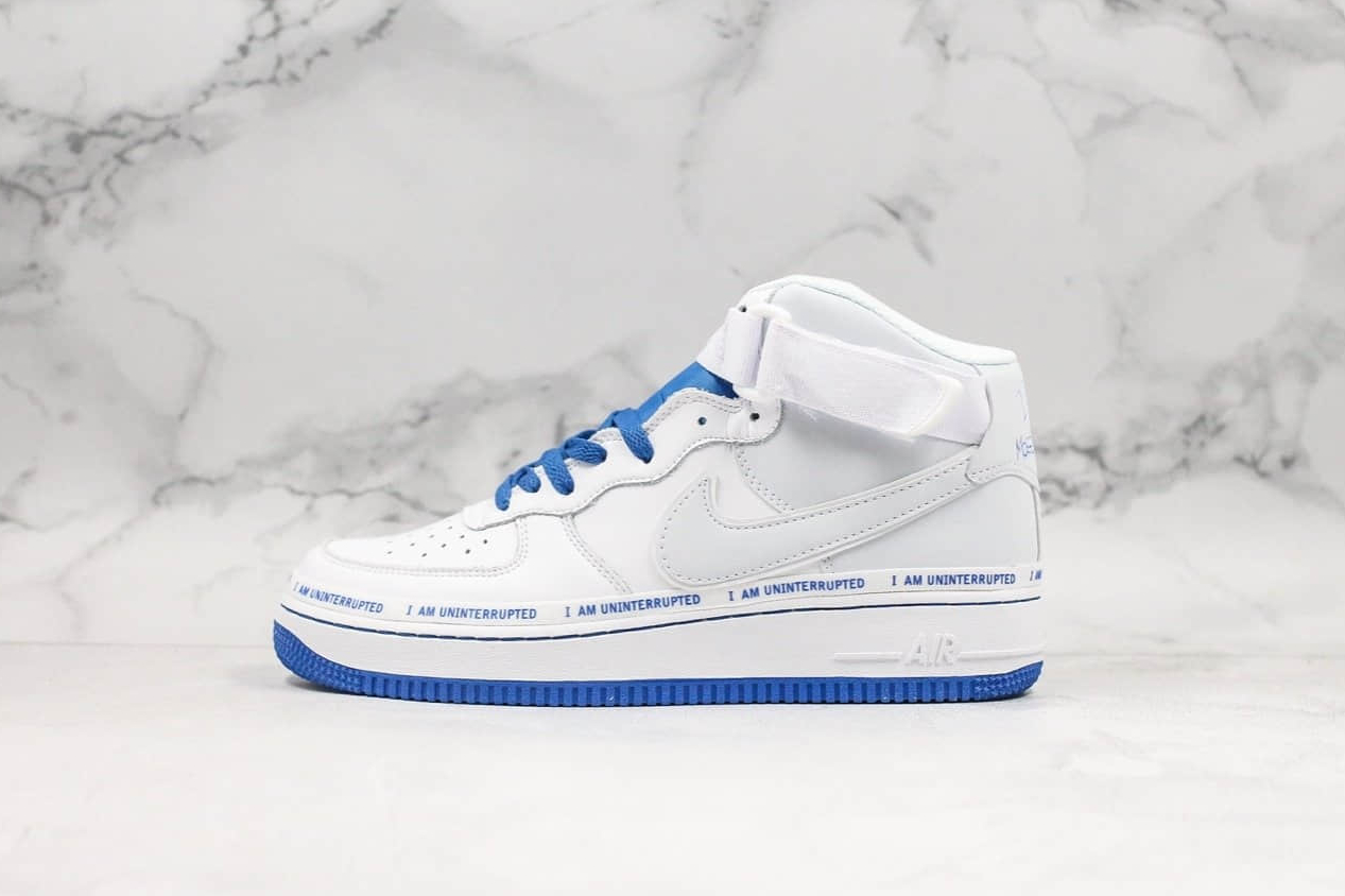 Nike Air Force 1 High Womens MTAA QS White Blue - CQ0494-600