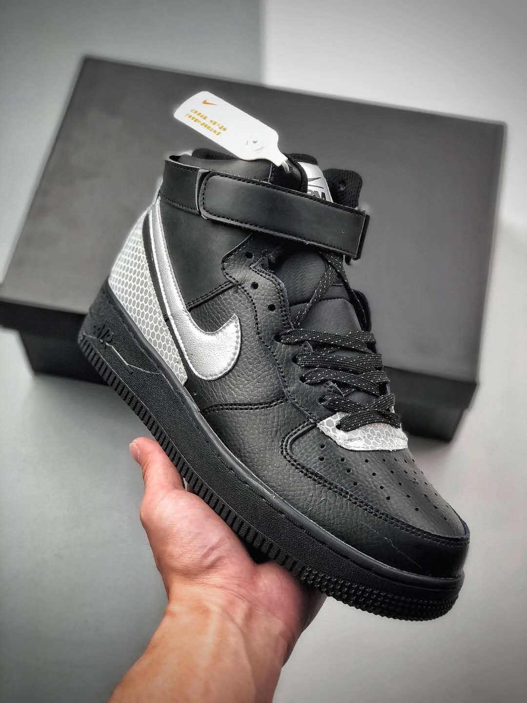 Nike 3M x Air Force 1 High 'Black' CU4159-001: Sleek and Stylish Icon