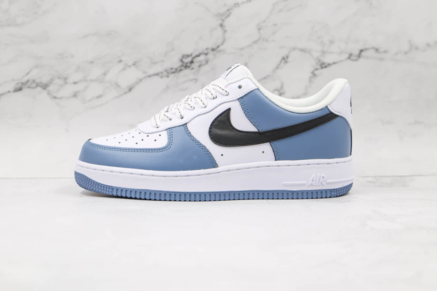 Nike Air Force 1 07 Low White Sky Blue Black - Stylish and Trendy Sneakers | CQ5059-109