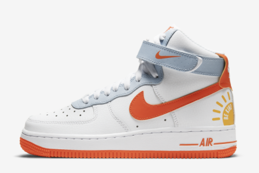 Nike Air Force 1 High Be Kind White Orange Blue DC2198-100 | Stylish Sneaker with Vibrant Colors