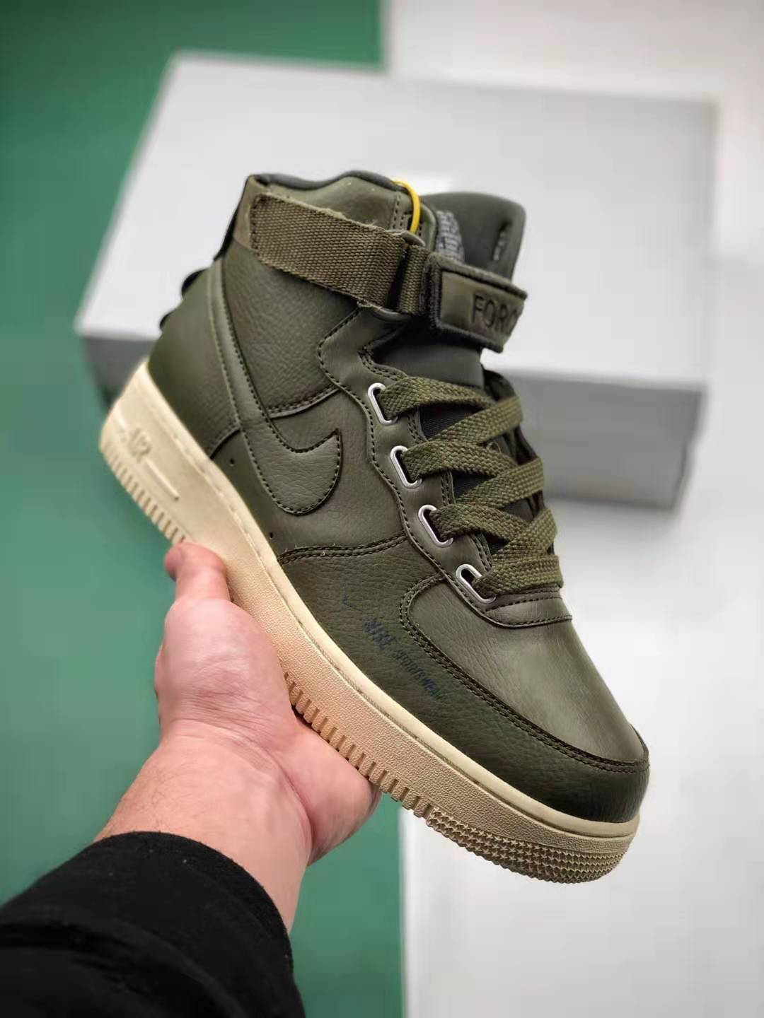 Nike Air Force 1 High Utility Olive Canvas AJ7311-300 - Shop Now and Elevate Your Style