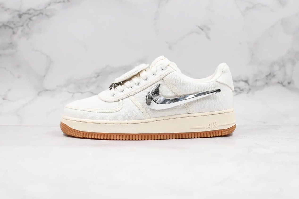 Nike Travis Scott x Air Force 1 'Sail' AQ4211-101 - Limited Edition Release