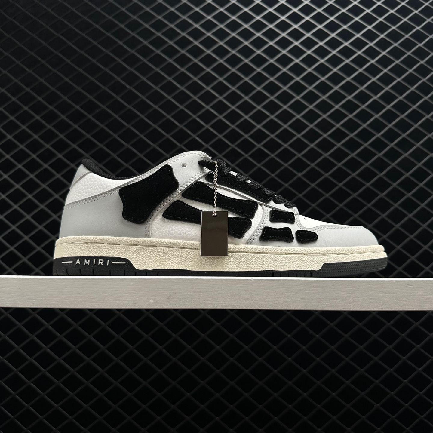 Amiri Skel Top Low White Light Grey Black AW22MFS003-030
