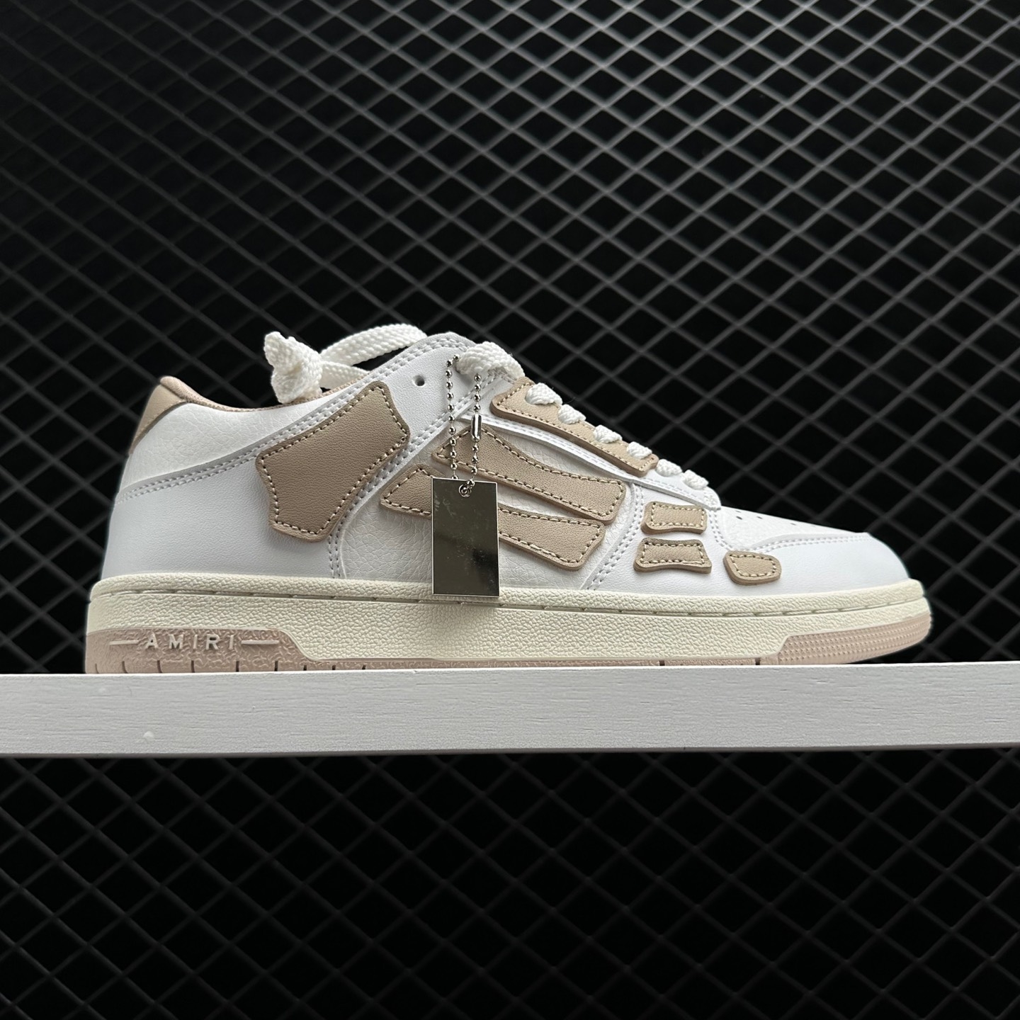 Amiri Skel Top Low White Beige