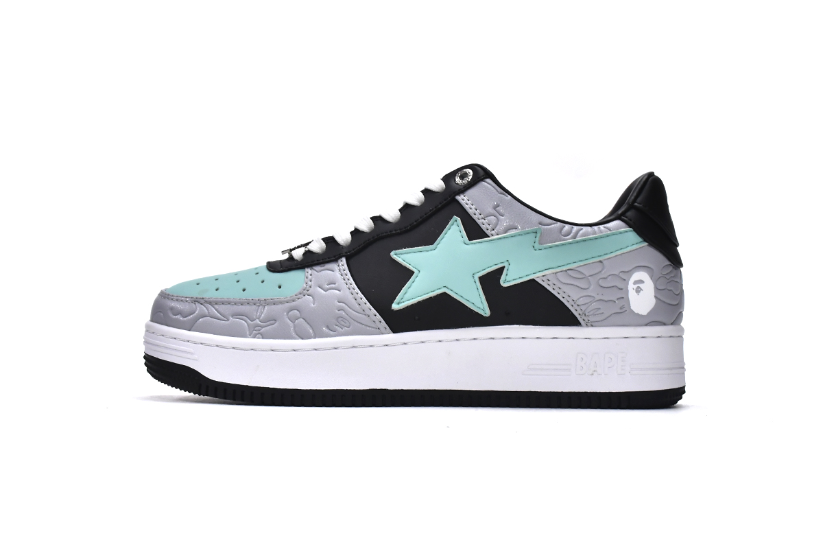 A Bathing Ape Bape Sta Low Grey Black 1H70-191-002 | Stylish and Trendy Sneakers