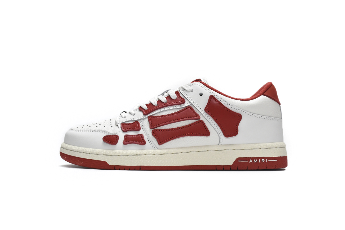 Amiri Skel Top Low 'White Red' MFS003-124