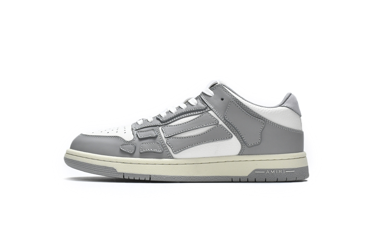 Amiri Skel Top Low White Grey MFS003-043