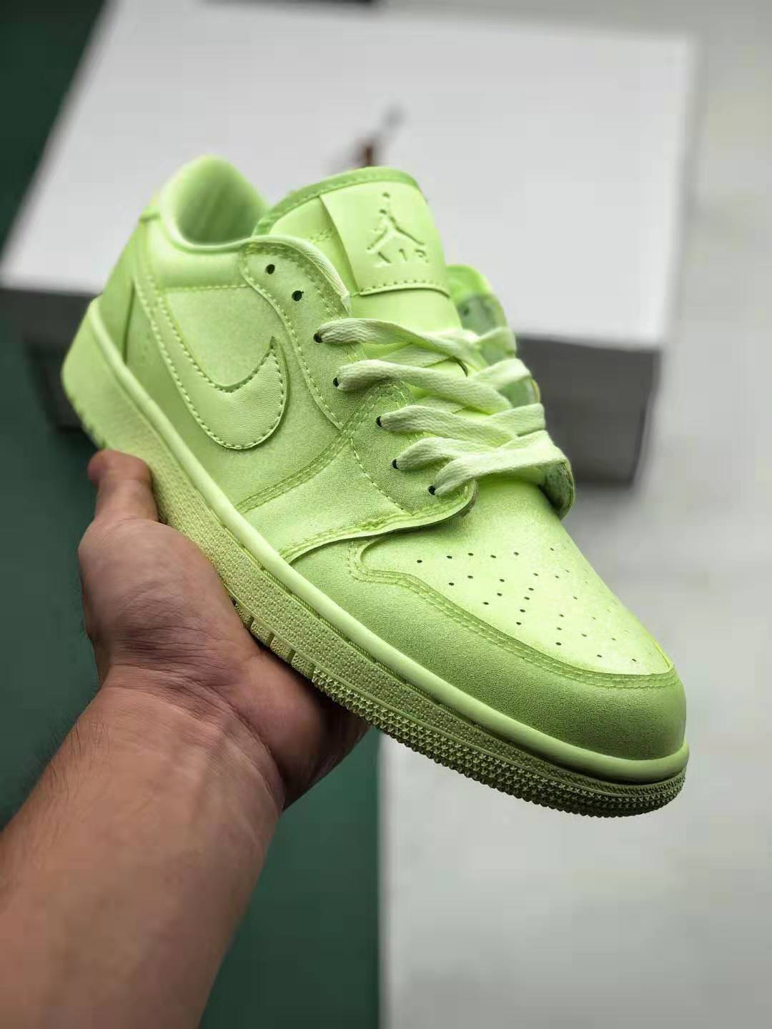 Nike SB x Air Jordan 1 Low Retro PREM Volt Green CJ7891-700 - Limited Edition Sneakers