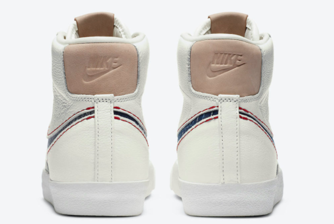 Denham x Nike Blazer Mid 'Sail' CU8054-100: Classic Design with a Stylish Twist